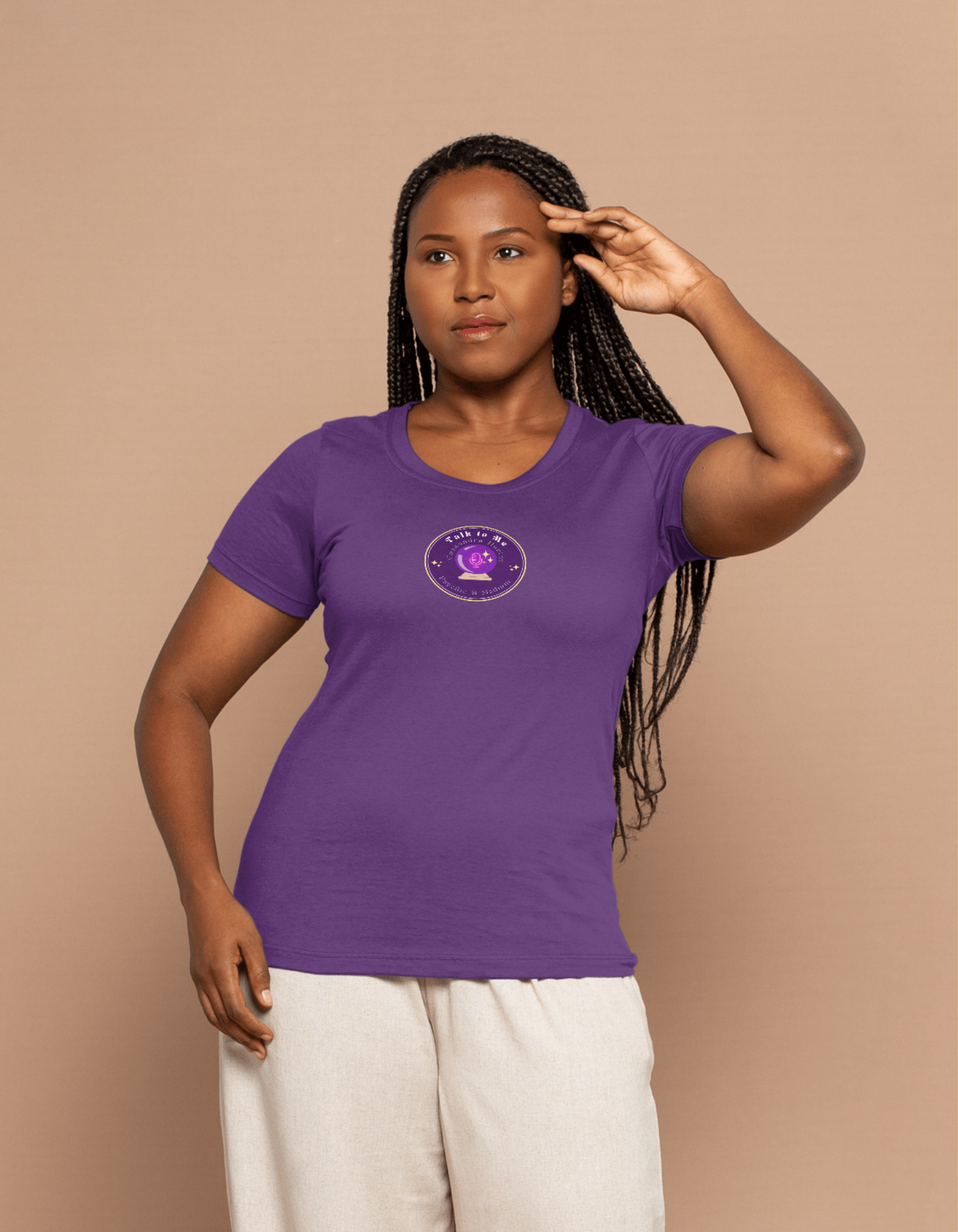 Talk to Me “Crystal Ball” Tee (Royal Purple)